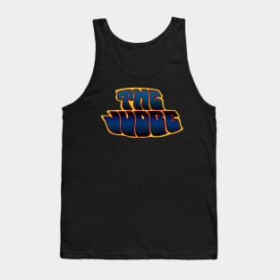 Badass Judge Blue on Yellow Tank Top